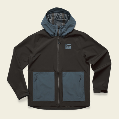 Howler Brothers Storm Splitter Rain Shell Howler Brothers Antique Black / Dark Slate / XXL Men's Rain Jackets Rivers and Glen Trading Co