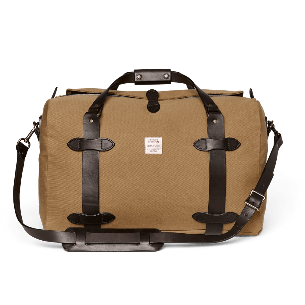 Filson Medium Rugged Twill Duffle Bag Filson Tan Luggage Rivers and Glen Trading Co