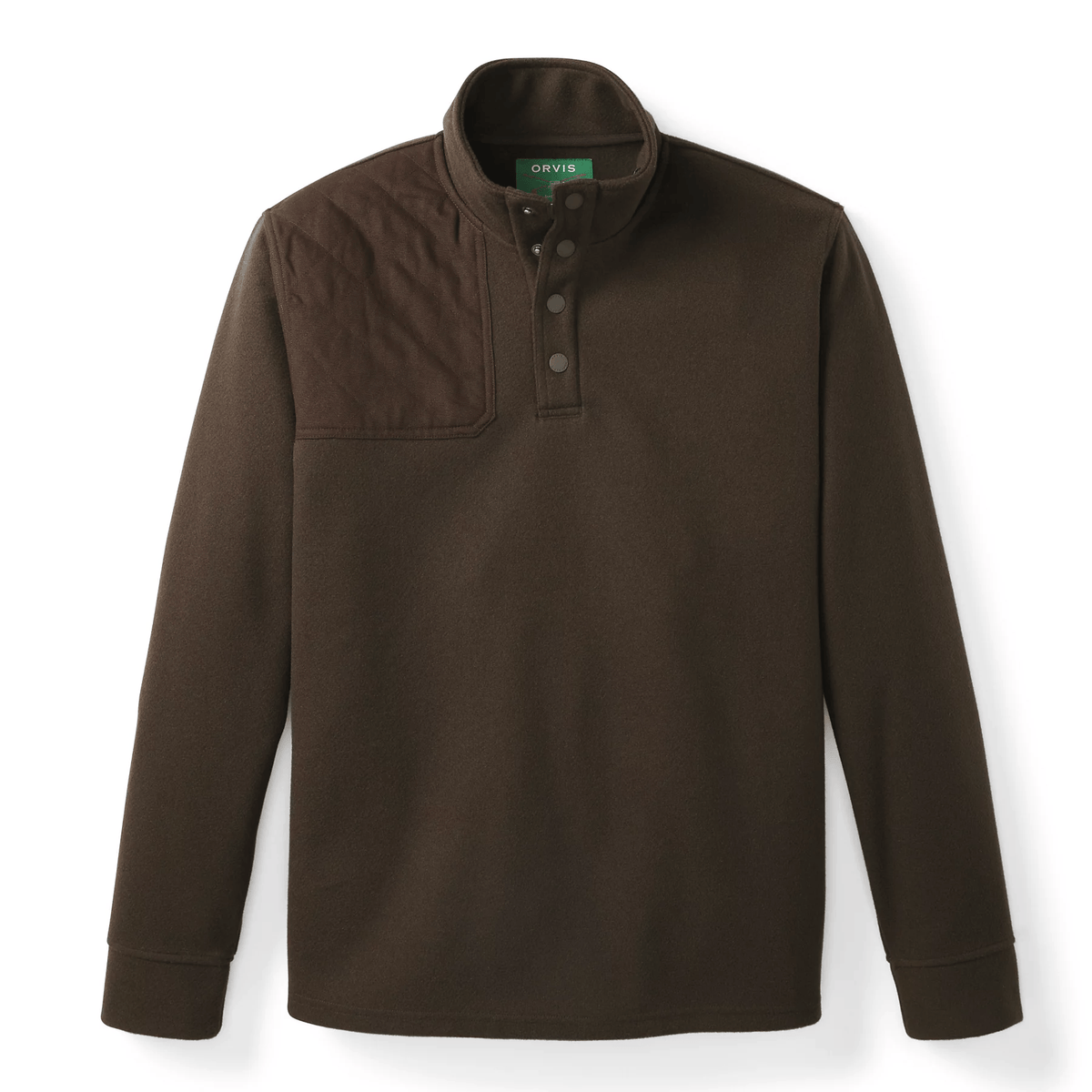 Orvis Men’s Sharptail 1/4-Snap Orvis Espresso / L Men's Pullovers Rivers and Glen Trading Co