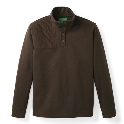 Orvis Men’s Sharptail 1/4-Snap Orvis Espresso / L Men's Pullovers Rivers and Glen Trading Co