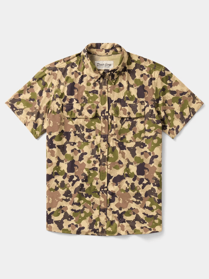 Duck Camp Cast & Blast Perforated Shirt - Short Sleeve