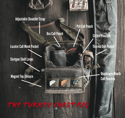 Armageddon Gear Turkey Chest Rig Armageddon Gear Brown Men's Hunting Vests Rivers and Glen Trading Co