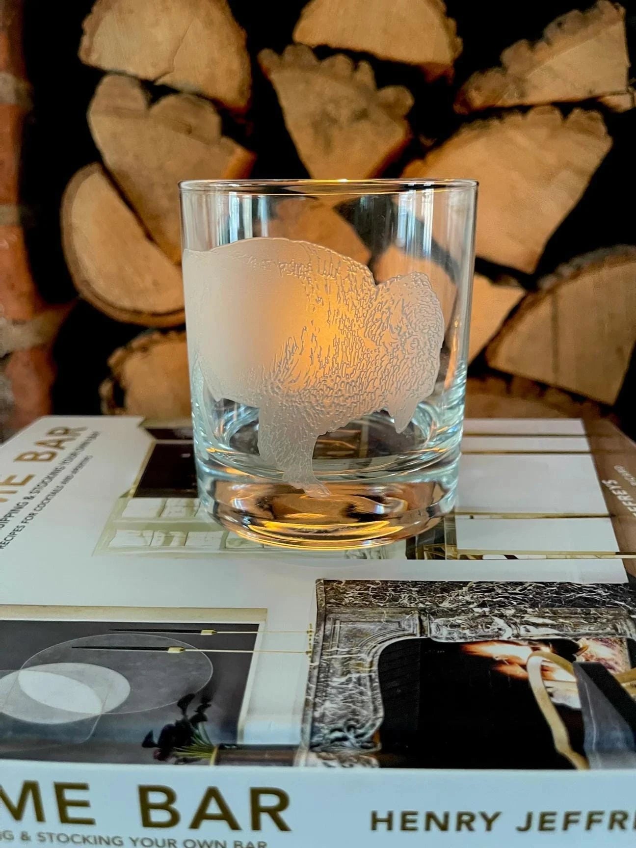 The Jackson Glass Set: Bison J Earl & Sons Glassware Rivers and Glen Trading Co