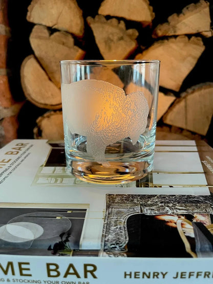 The Jackson Glass Set: Bison J Earl & Sons Glassware Rivers and Glen Trading Co