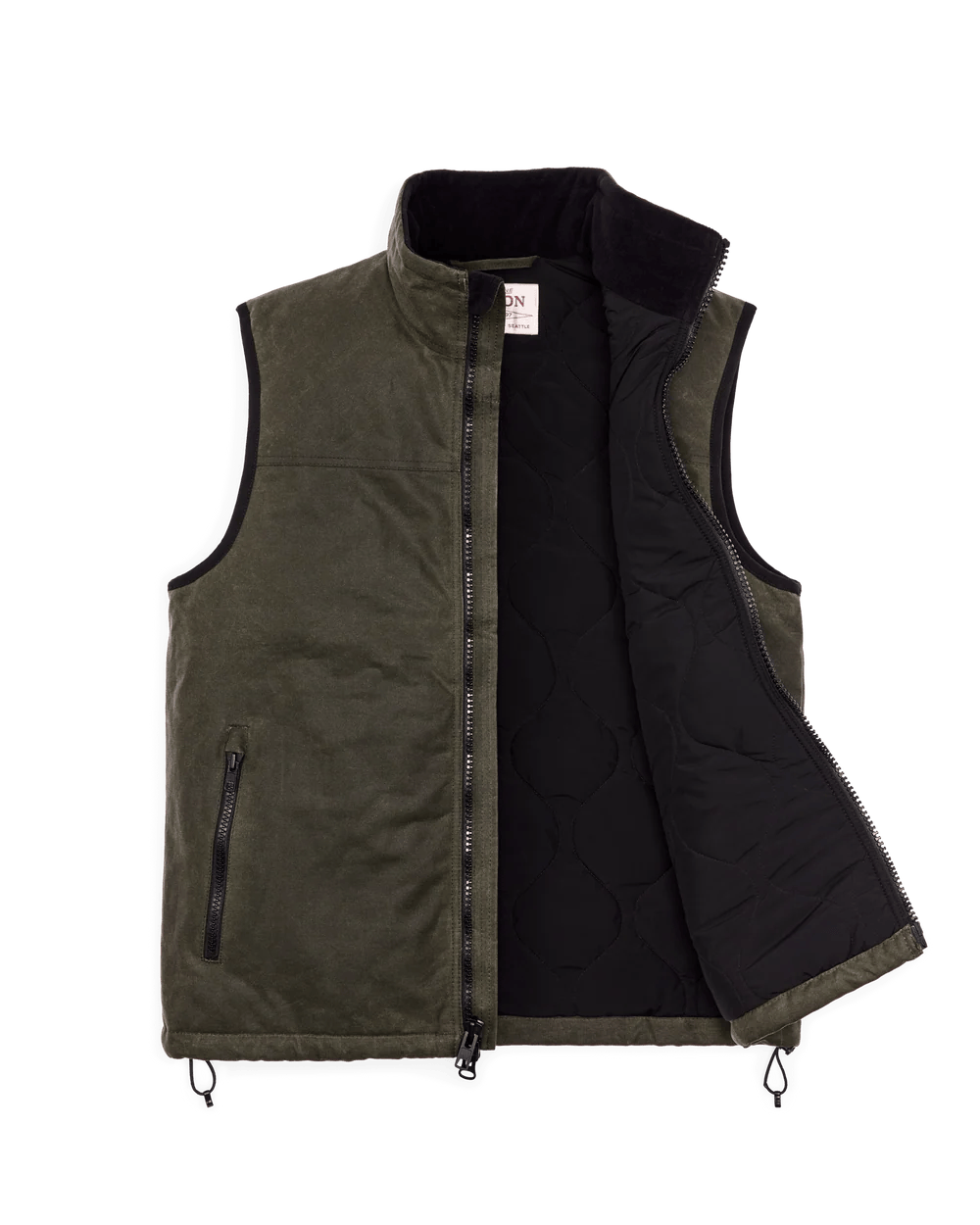 Filson Tin Cloth Insulated Vest Filson Men's Vests Rivers and Glen Trading Co