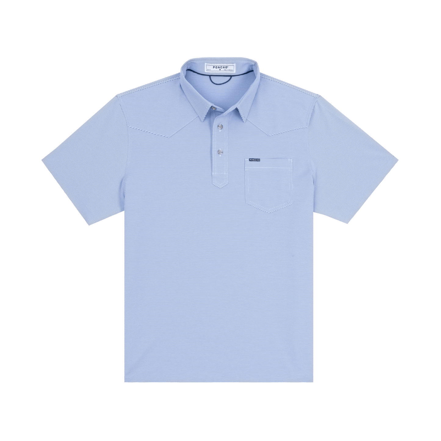 Poncho The Haulover Inlet Poncho True Blue And White Stripe / L Men's Polo Rivers and Glen Trading Co