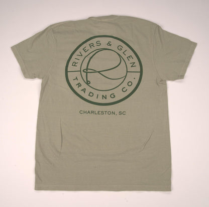 R&G Comfort Colors SS Pocket T-Shirt Rivers and Glen Trading Co. Shirts Sandstone / L Short Sleeve Tee Shirts Rivers and Glen Trading Co