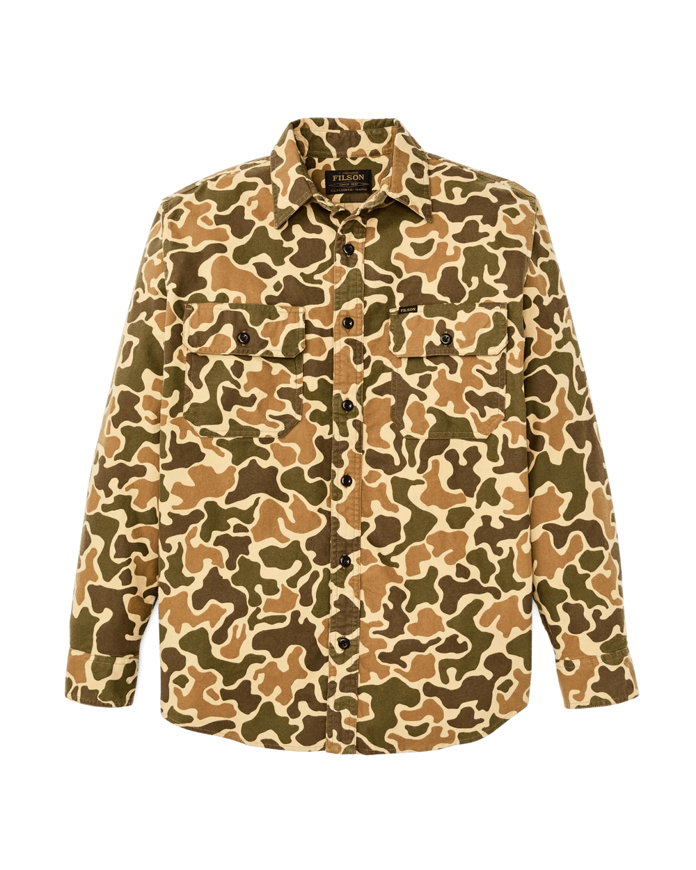 Filson Field Flannel Shirt Filson Frog Camo / L Men's Long Sleeve Button Down Shirts Rivers and Glen Trading Co