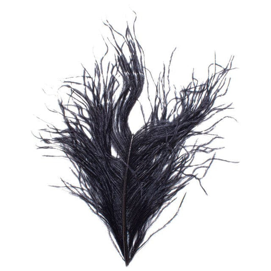 OSTRICH HERL Wapsi BLACK Fly Tying Rivers and Glen Trading Co