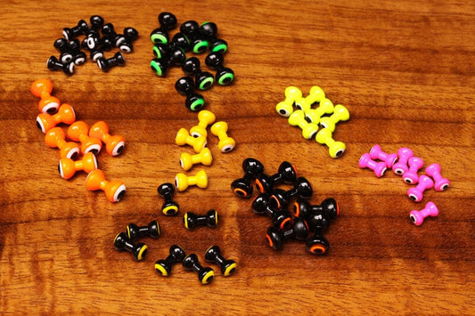 Small Double Pupil Lead Eyes Hareline Dubbin Fly Tying Rivers and Glen Trading Co