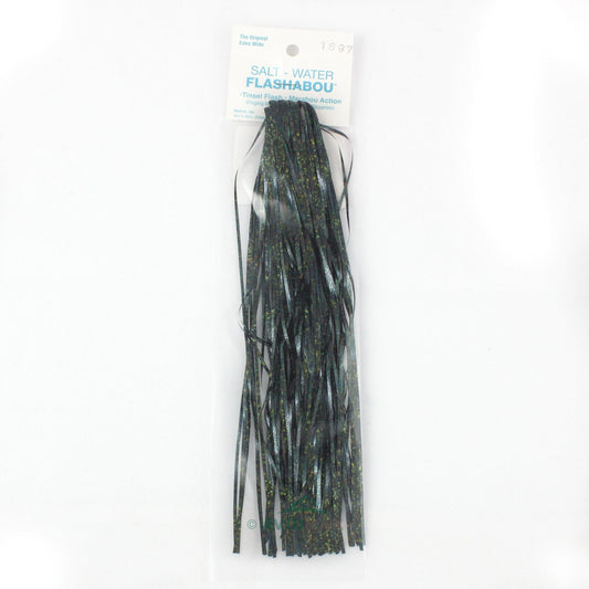 Saltwater Flashabou Tinsel Extra Wide Wapsi BLACK Fly Tying Rivers and Glen Trading Co