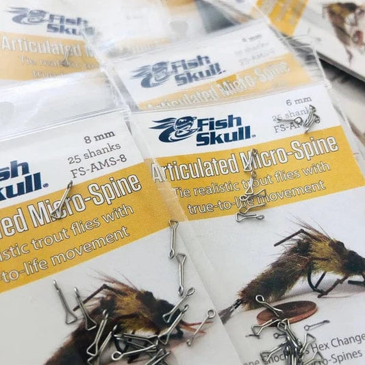 Fish Skull Articulated Micro Spine Flymen Fishing Company 6mm Fly Tying Rivers and Glen Trading Co