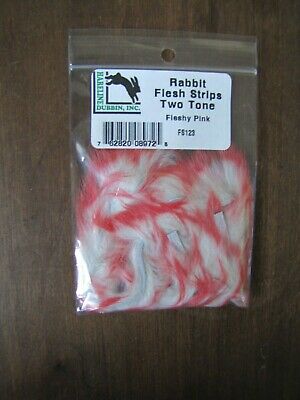 Hareline Rabbit Flesh Strips Two Tone - Rivers & Glen Trading Co.
