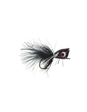 BASS POPPER W/LEGS Umpqua BLACK 06 Flies Rivers and Glen Trading Co