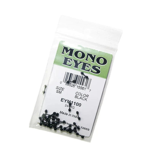 MONO EYES Wapsi LARGE BLACK Fly Tying Rivers and Glen Trading Co