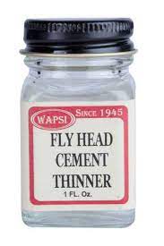 FLY HEAD CEMENT THINNER Wapsi 1OZ Fly Tying Rivers and Glen Trading Co