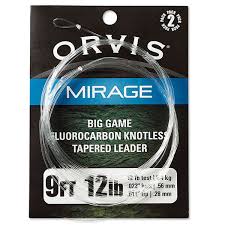 Orvis - Mirage Big Game Fluorocarbon Knotless Tapered Leader 2pk - Rivers & Glen Trading Co.