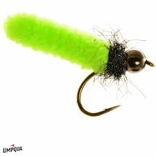 MOP BRASS Umpqua CHARTREUSE 08 Flies Rivers and Glen Trading Co