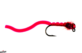 SQUIRMY WORMIE JIG TB Umpqua RED 12 Flies Rivers and Glen Trading Co