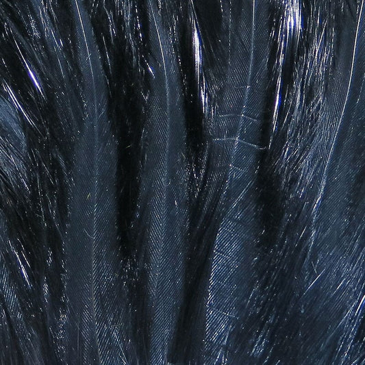 Saltwater Neck Hackle Hareline Dubbin Black Fly Tying Rivers and Glen Trading Co